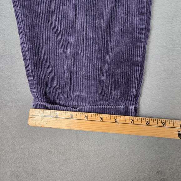 Polo Ralph Lauren Corduroy Pants Mens 29x32 Purple Cuffed Vintage 90s USA Made - Picture 9 of 10